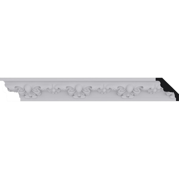 Ekena Millwork 2"H x 2"P x 2 7/8"F x 94 1/2"L, (4 1/4" Repeat) Hampshire Crown Moulding MLD02X02X03HA - main